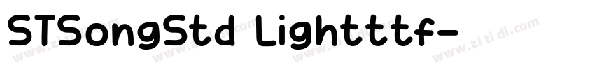STSongStd Lightttf字体转换